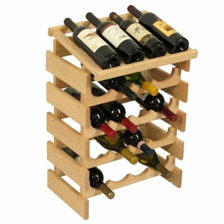 RAZOREDGE 20 Bottle Dakota Wine Rack with Display Top - Unfinished RA3265719